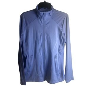32 Degrees Cool Track Jacket M Purple Ribbed Full Zip Active Women